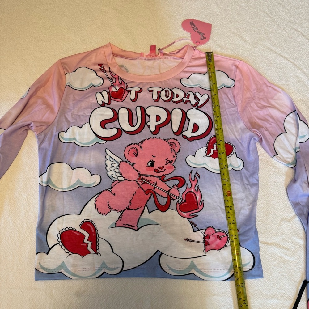 ♥️ Sugar Thrillz Heart on Fire Valentines Teddy Dolls Kill Not Today Cupid M 🧸 - Picture 4 of 13